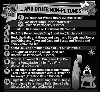 Christmas Carols for the Mentally Disturbed